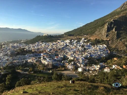VISTA PANORÁMICA DEL PUEBLO DE CHEFCHAOUEN